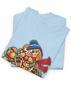 Holiday Golden Retriever T-Shirt | Warm Wishes Cold Paws - Image 32