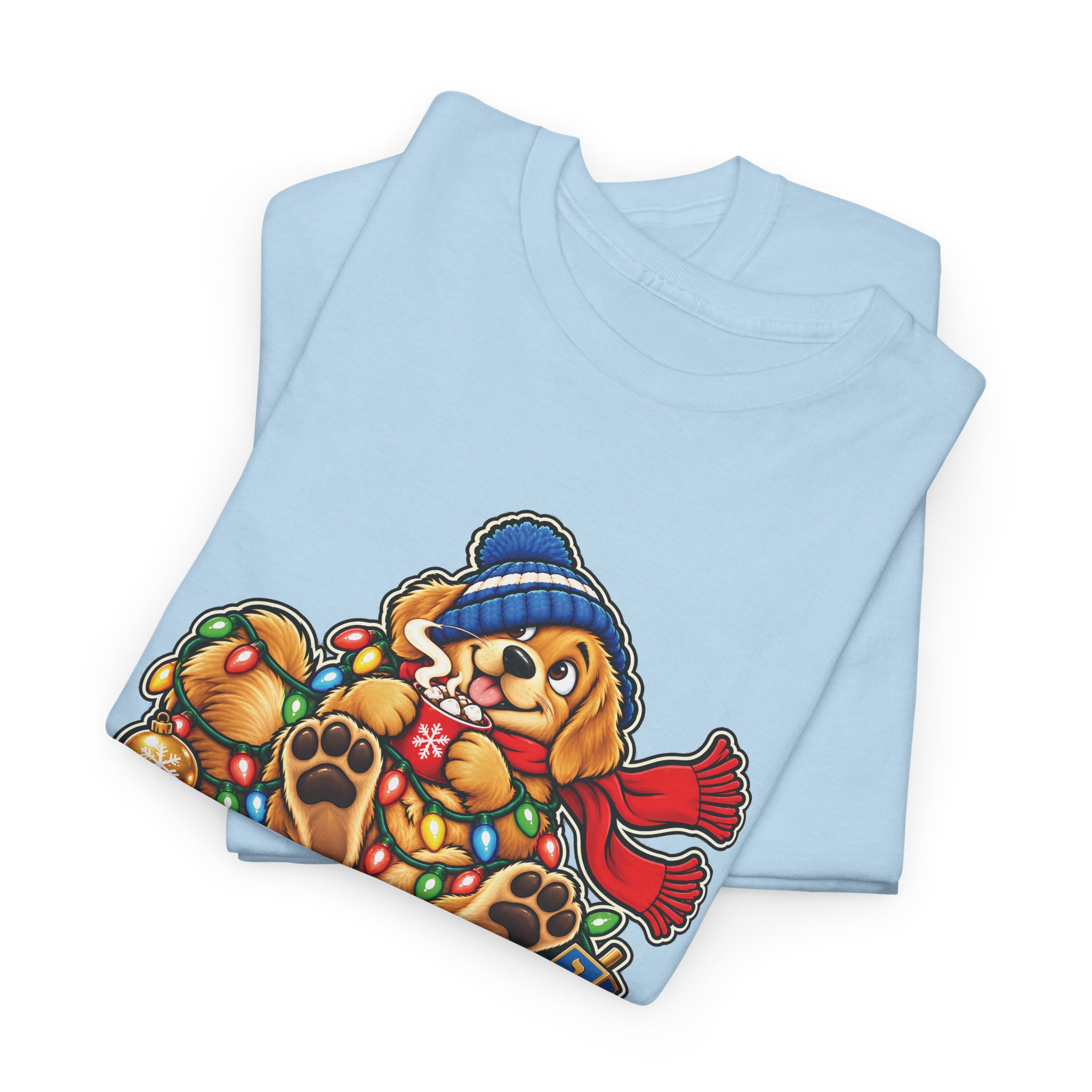 Holiday Golden Retriever T-Shirt | Warm Wishes Cold Paws - Image 32