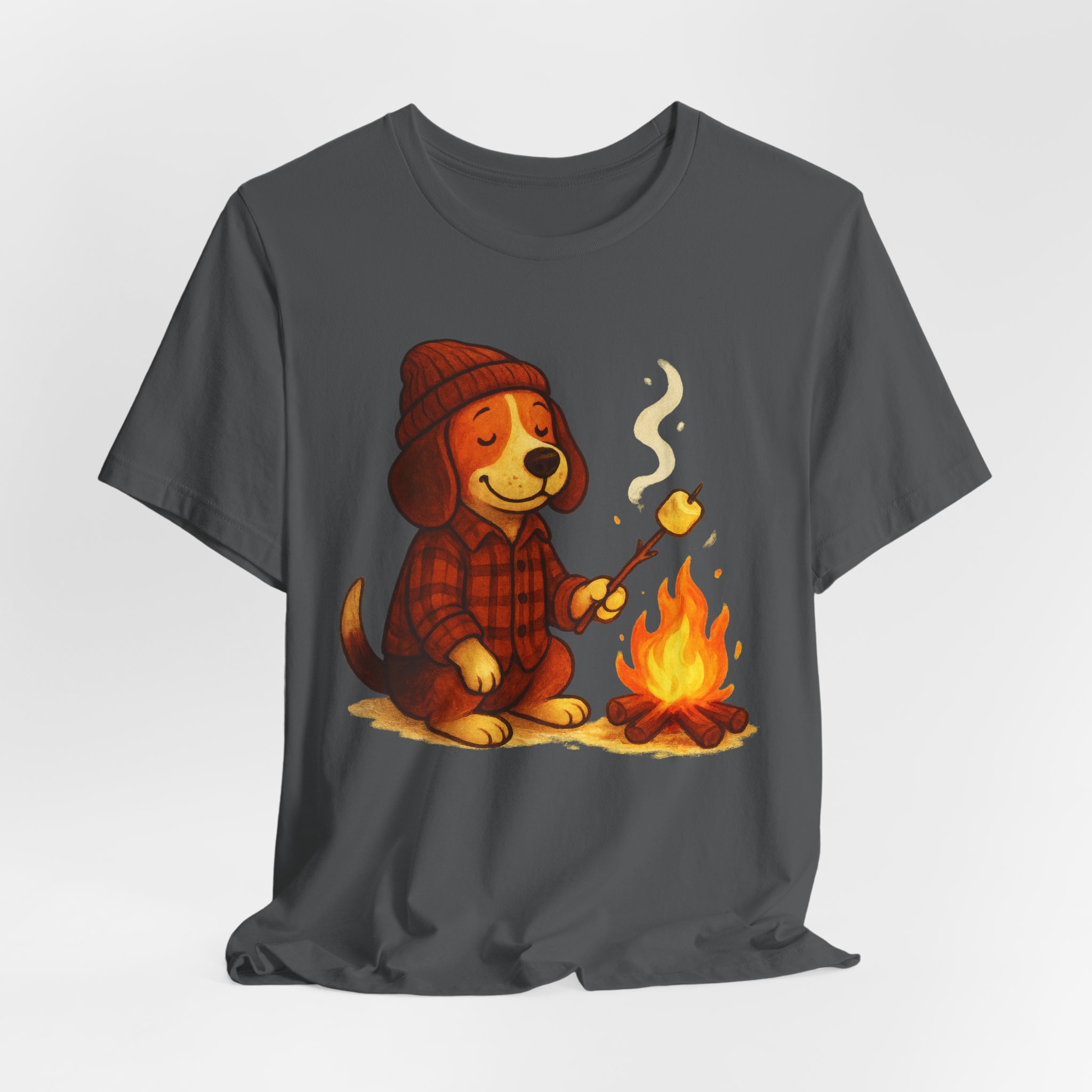 Baxter the Bonfire Beagle Unisex Jersey T-Shirt | Beagle Tee - Image 25