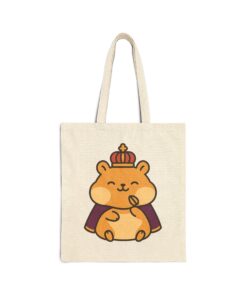 Alternative view of Emperor Nibbles Cotton Canvas Tote Bag | Emperor Nibbles Tote