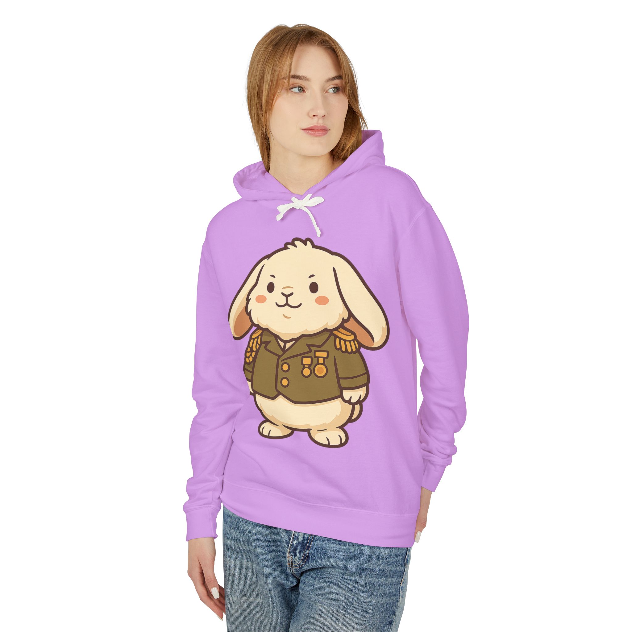 General Floofington Lightweight Pullover Hoodie | General Floofington Hoodie - Image 19