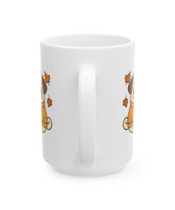 Pumpkin Patch Pug Ceramic Mug | Pug Mug - Image 7