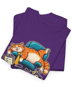 Orange Tabby Cat T-Shirt | Highly Qualified to Nap - Image 40
