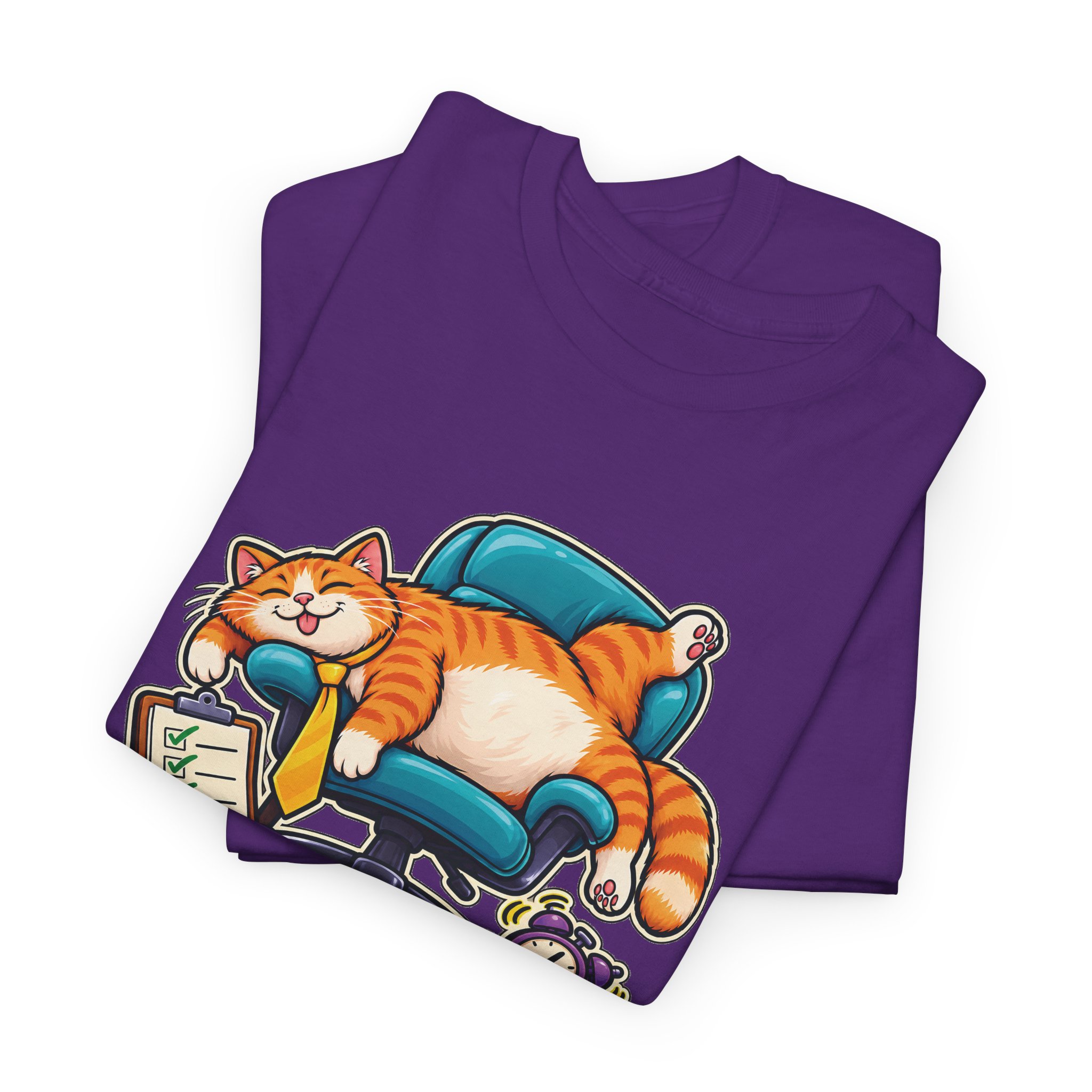 Orange Tabby Cat T-Shirt | Highly Qualified to Nap - Image 40