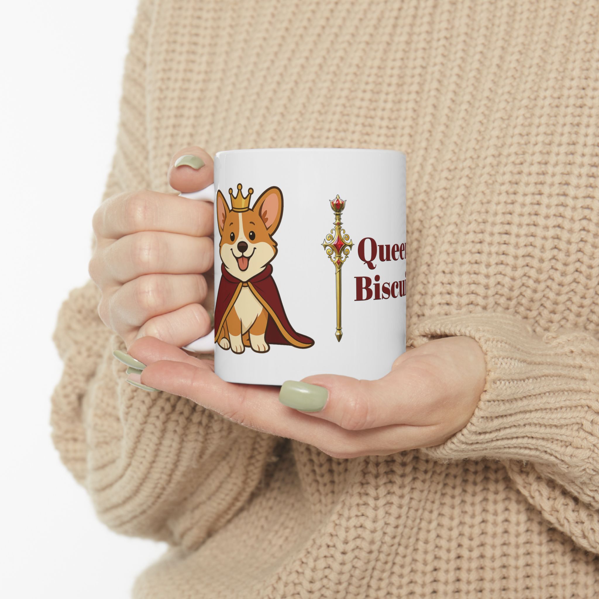 Queen Biscuit Ceramic Mug | Queen Biscuit Mug - Image 6