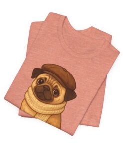 Sir Reginald Pugsley Unisex Heavy Cotton T-Shirt | Pugsley Tee - Image 4