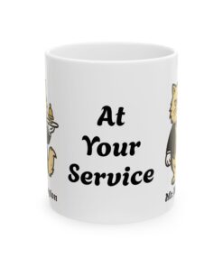 Alternative view of Sir Whiskington Court Etiquette Mug | Butler Cat Coffee Cup