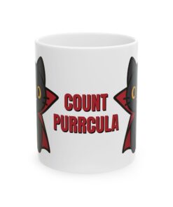 Alternative view of Count Purrcula Ceramic Mug | Count Purrcula Mug