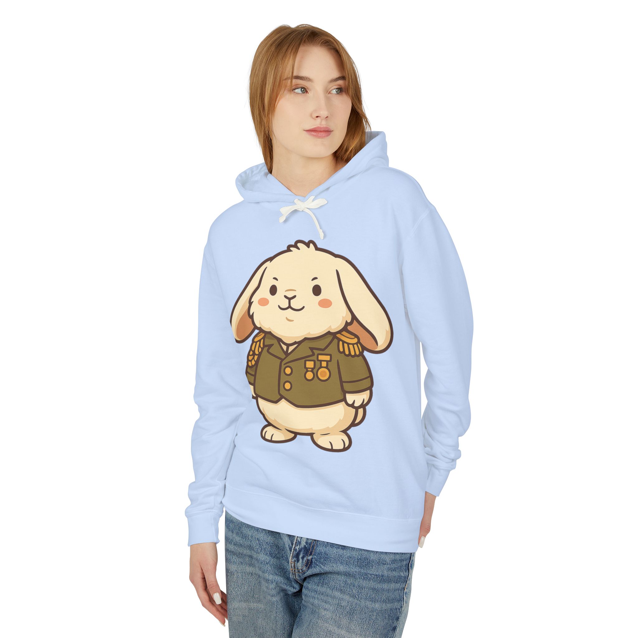 General Floofington Lightweight Pullover Hoodie | General Floofington Hoodie - Image 15