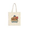 Holiday Golden Retriever Cotton Canvas Tote | Warm Wishes Cold Paws