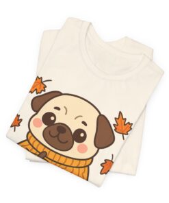 Pumpkin Patch Pug Unisex Heavy Cotton T-Shirt | Pug Tee - Image 14