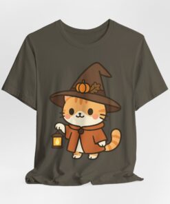 Willow the Harvest Witch Unisex Heavy Cotton T-Shirt | Harvest Witch Cat Tee - Image 29