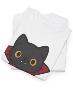 Count Purrcula Unisex Heavy Cotton T-Shirt | Count Purrcula T-Shirt - Image 4