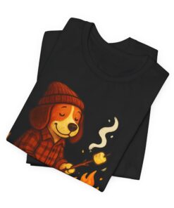 Baxter the Bonfire Beagle Unisex Jersey T-Shirt | Beagle Tee - Image 8