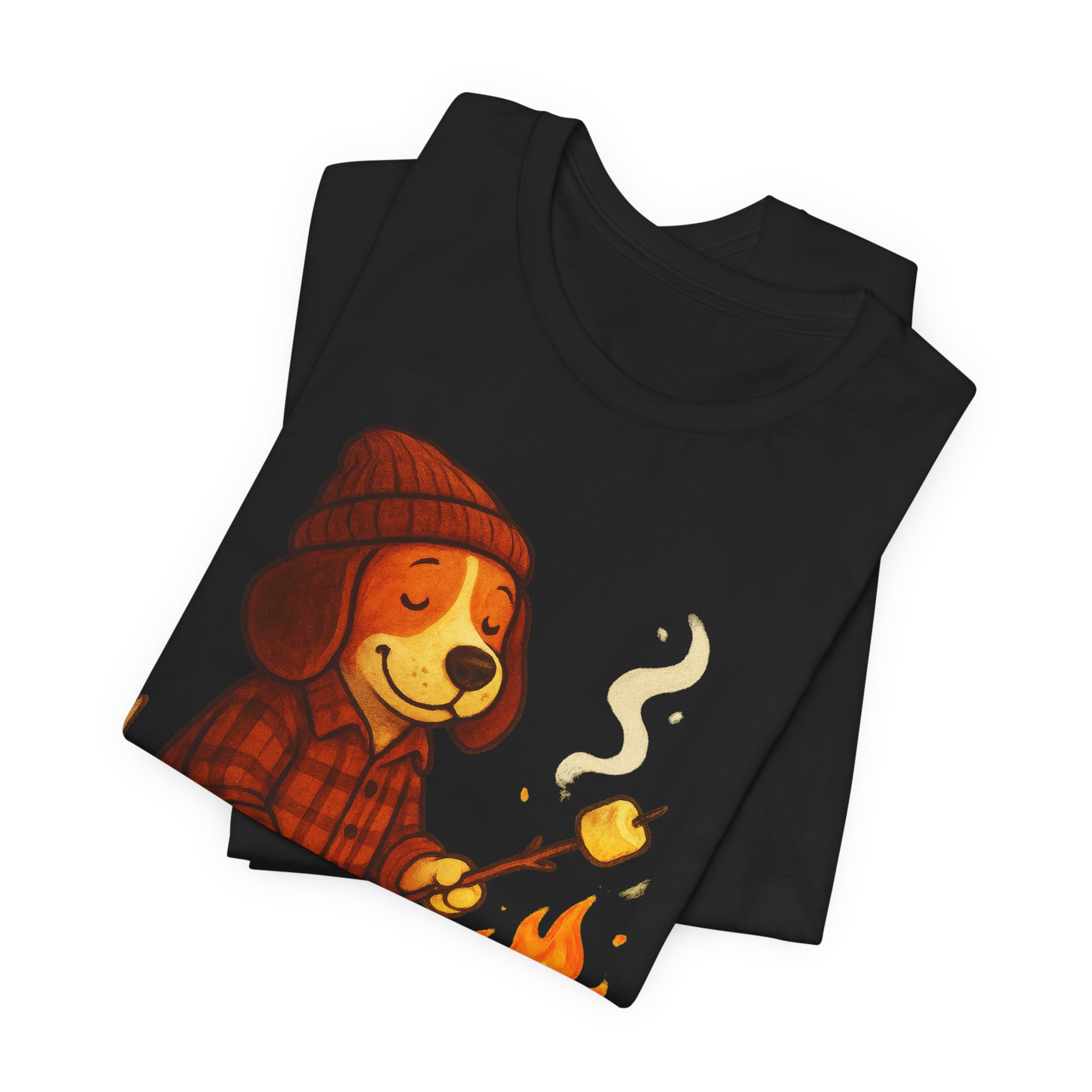 Baxter the Bonfire Beagle Unisex Jersey T-Shirt | Beagle Tee - Image 8