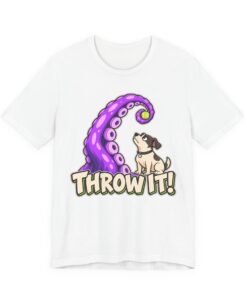 Alternative view of THROW IT! Dog & Tentacle Graphic T-Shirt