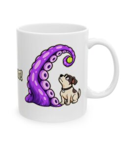 THROW IT! Dog & Tentacle Graphic Mug