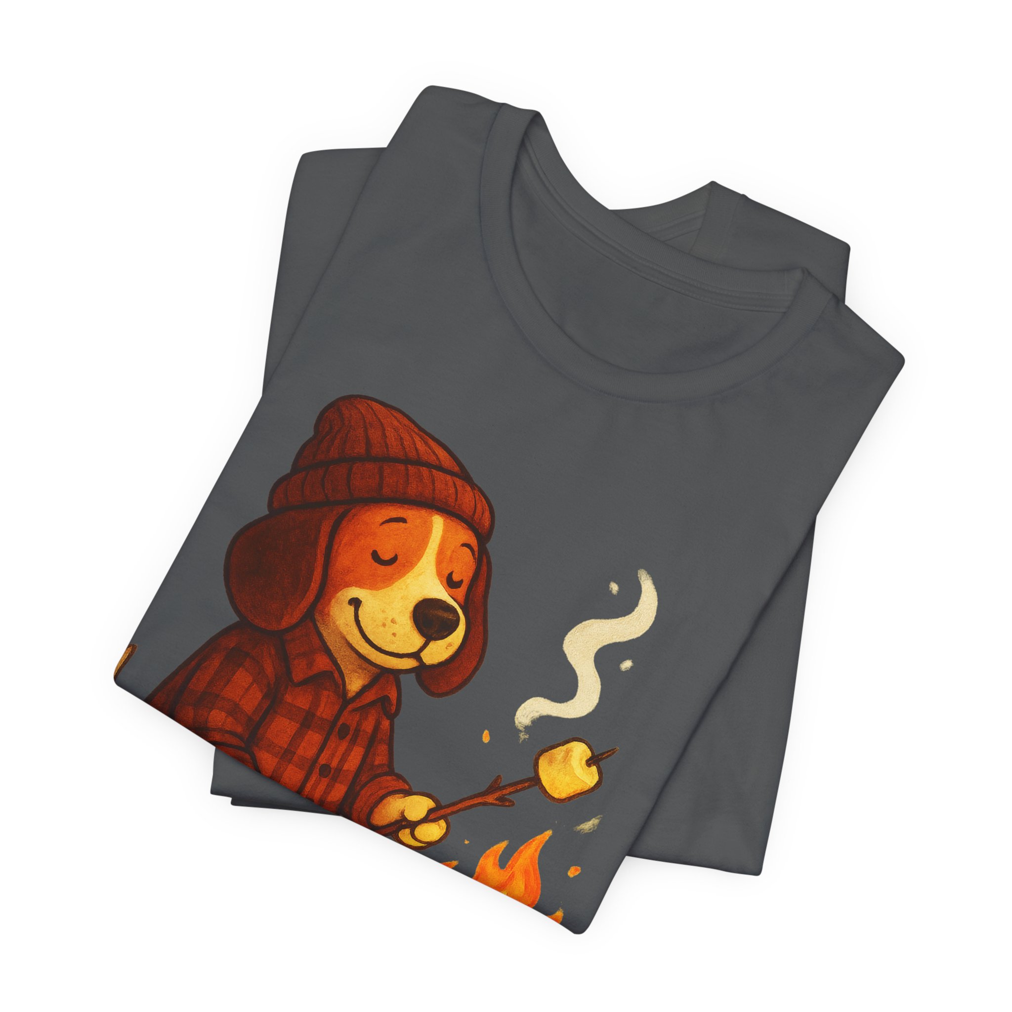 Baxter the Bonfire Beagle Unisex Jersey T-Shirt | Beagle Tee - Image 24