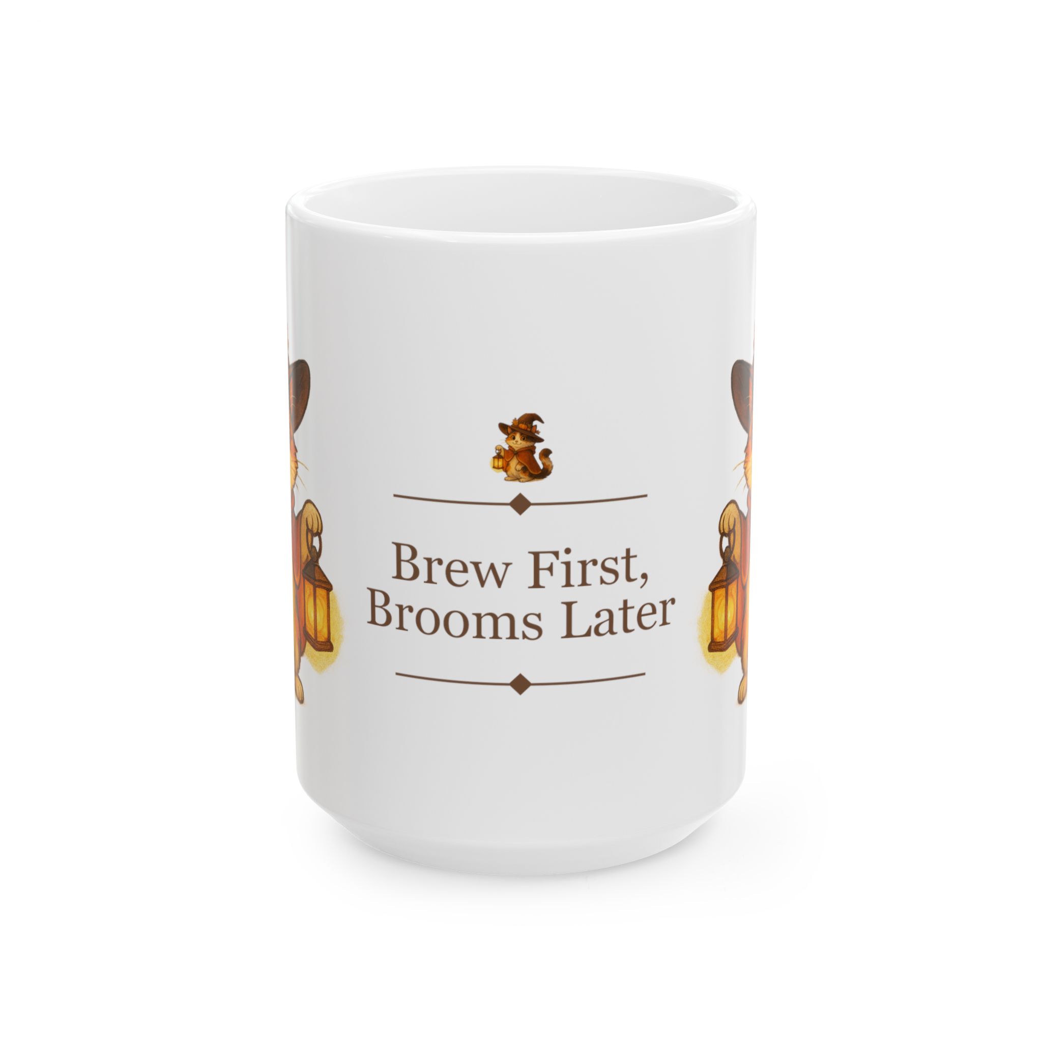 Willow the Harvest Witch Ceramic Mug | Harvest Witch Cat Mug - Image 6