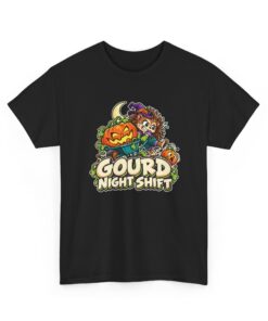 Mabel the Moonlit Hedgehog Halloween T-Shirt | Gourd Night Shift - Image 6