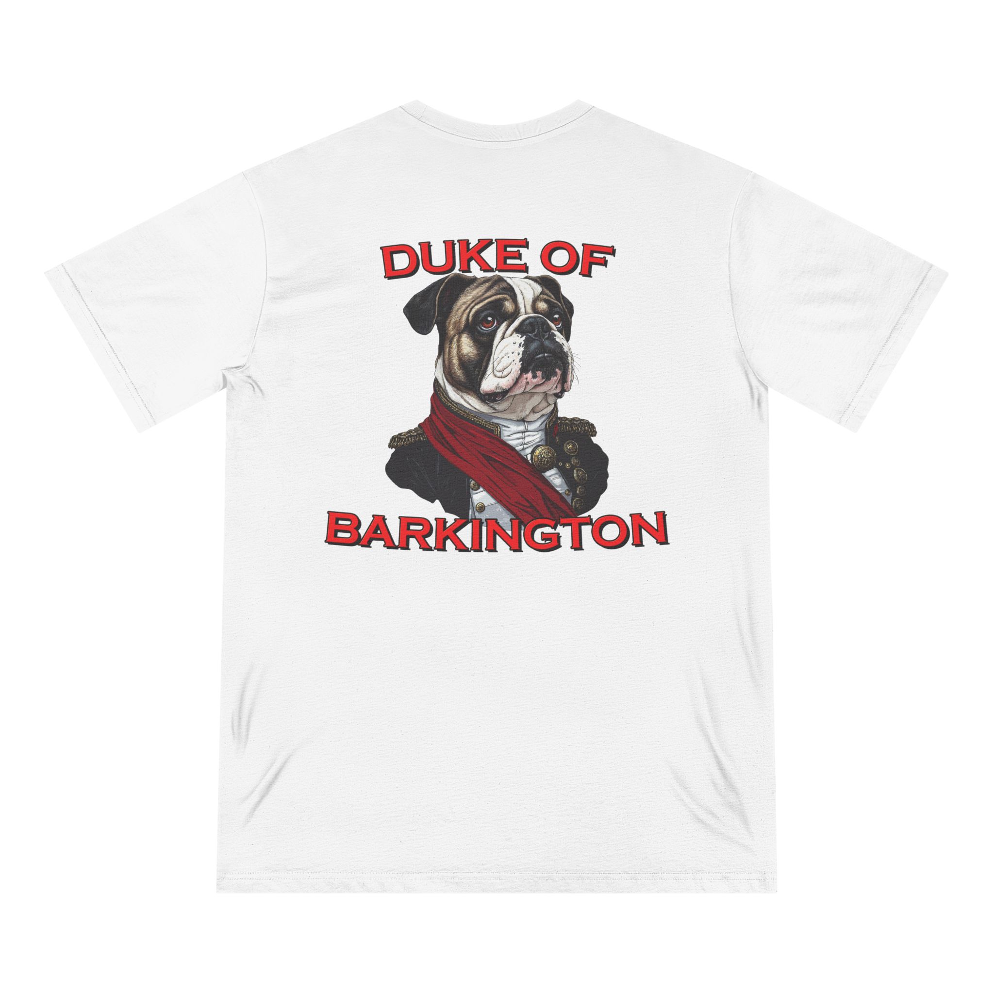 Duke of Barkington Women’s Organic Cotton Bulldog T-Shirt – Noble Comfort for Dog-Loving Queens - Image 3