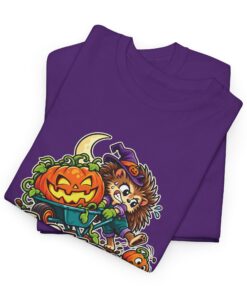 Mabel the Moonlit Hedgehog Halloween T-Shirt | Gourd Night Shift - Image 44