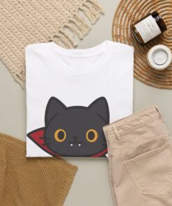Count Purrcula Unisex Heavy Cotton T-Shirt | Count Purrcula T-Shirt - Image 5