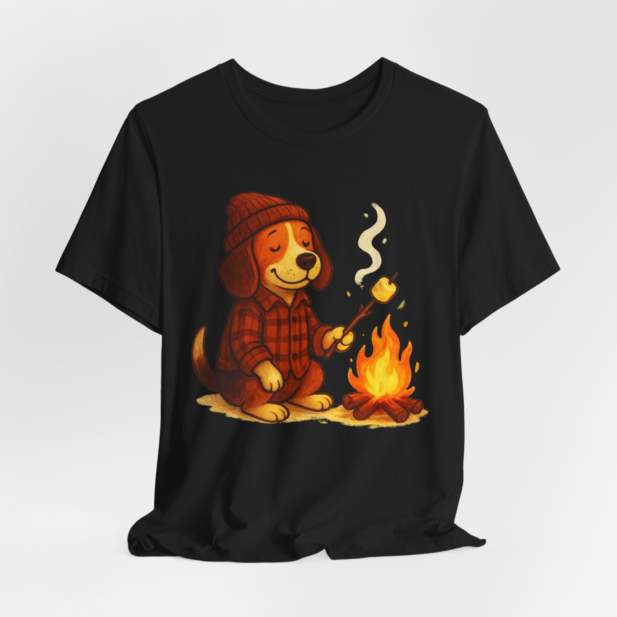 Baxter the Bonfire Beagle Unisex Jersey T-Shirt | Beagle Tee - Image 9