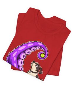 THROW IT! Dog & Tentacle Graphic T-Shirt - Image 36