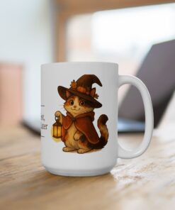 Willow the Harvest Witch Ceramic Mug | Harvest Witch Cat Mug - Image 10