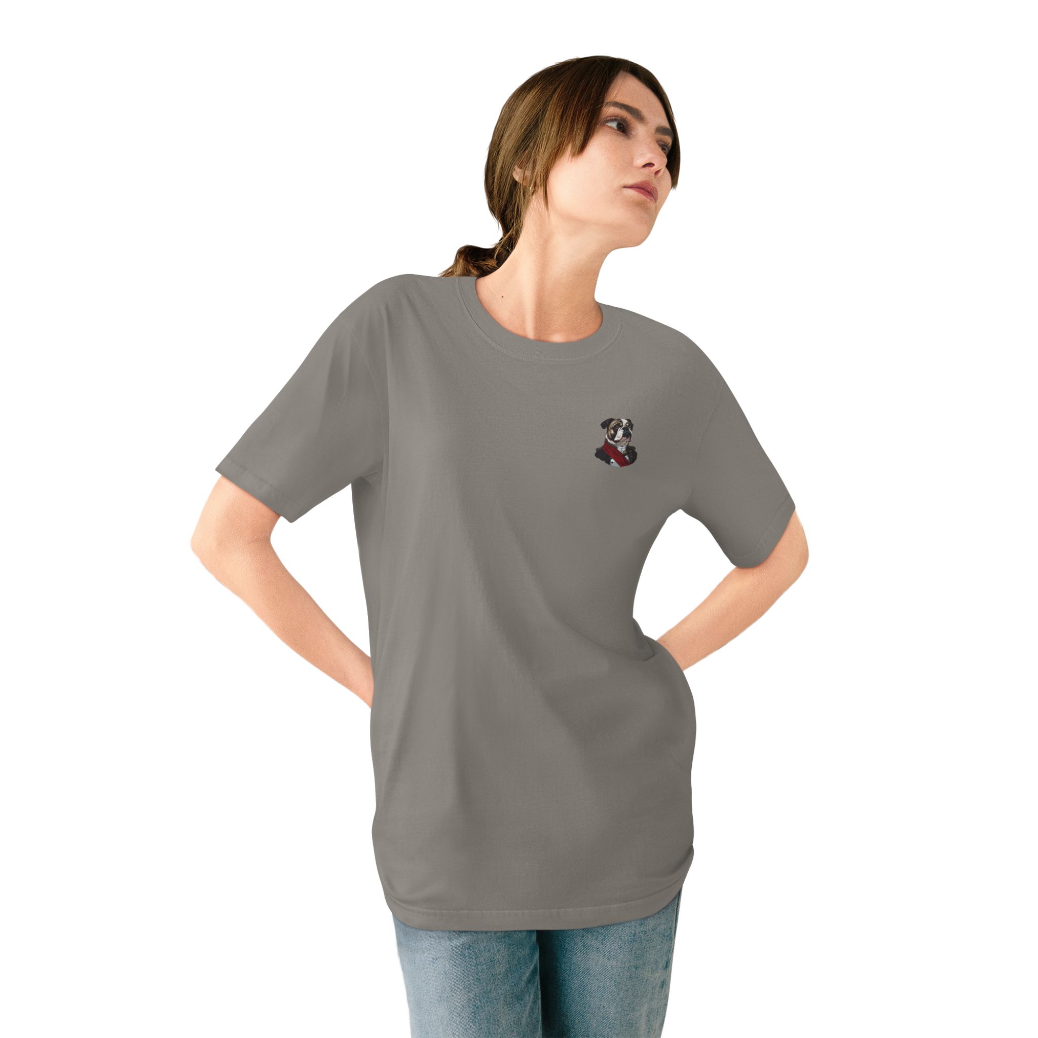 Duke of Barkington Women’s Organic Cotton Bulldog T-Shirt – Noble Comfort for Dog-Loving Queens - Image 12