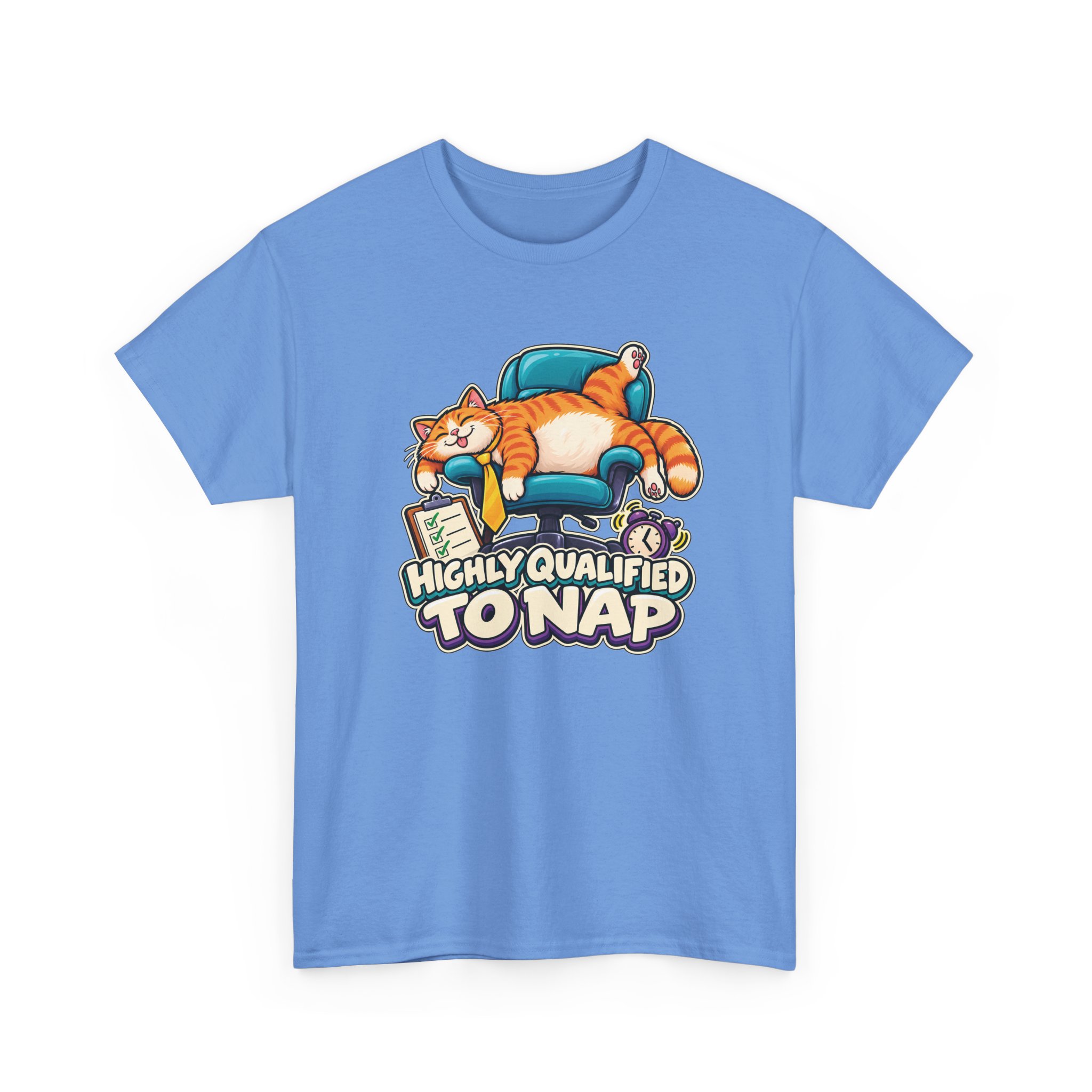 Orange Tabby Cat T-Shirt | Highly Qualified to Nap - Image 30