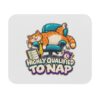 Orange Tabby Cat Mouse Pad | Highly Qualified to Nap