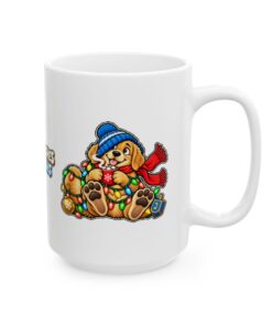 Holiday Golden Retriever Ceramic Mug | Warm Wishes Cold Paws (11oz, 15oz) - Image 9