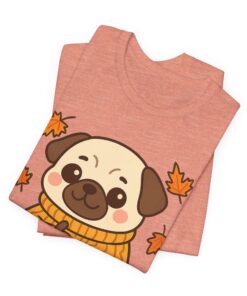 Pumpkin Patch Pug Unisex Heavy Cotton T-Shirt | Pug Tee - Image 4