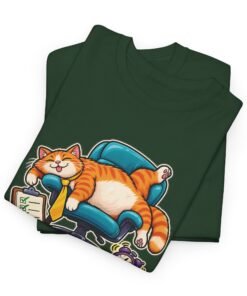 Orange Tabby Cat T-Shirt | Highly Qualified to Nap - Image 28