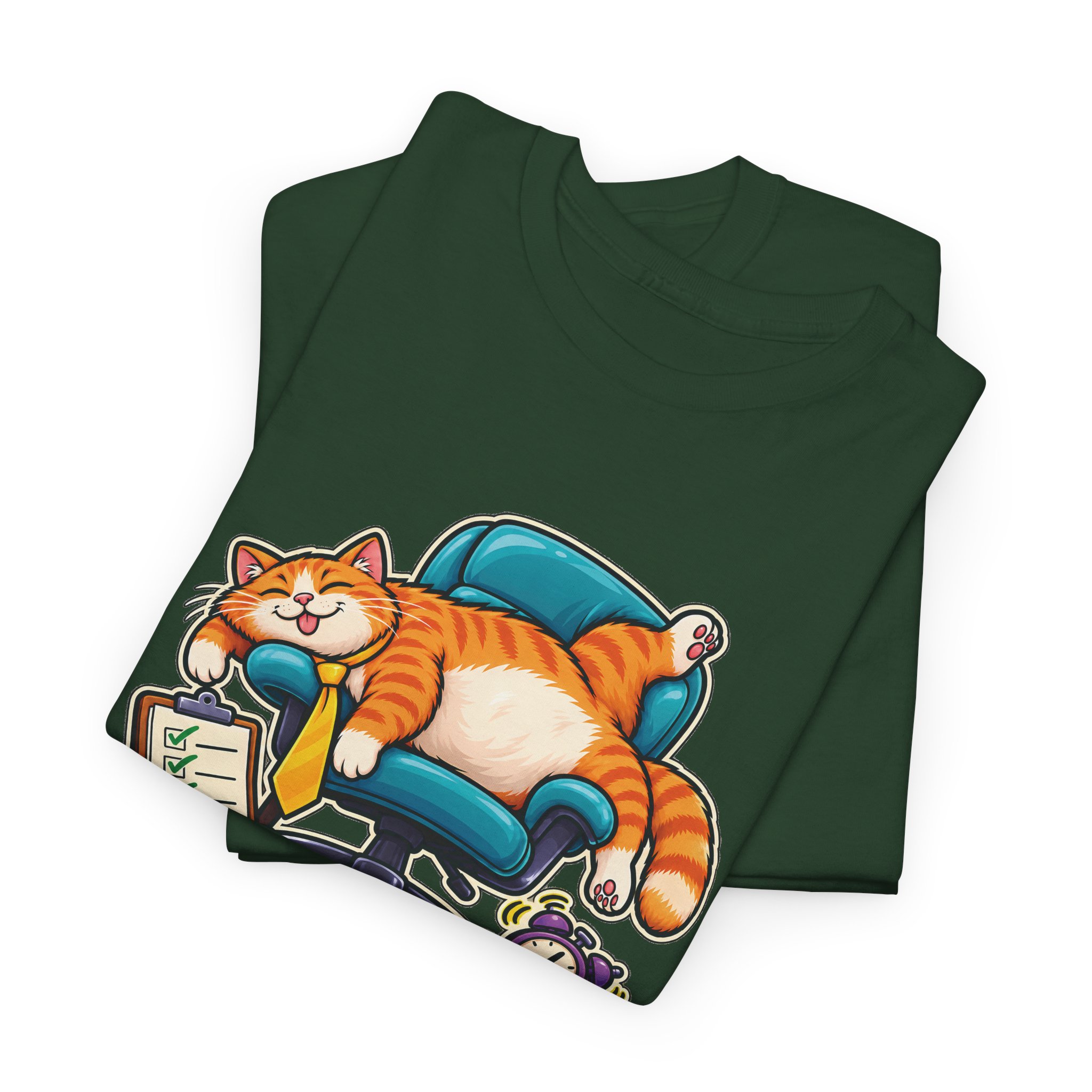 Orange Tabby Cat T-Shirt | Highly Qualified to Nap - Image 28