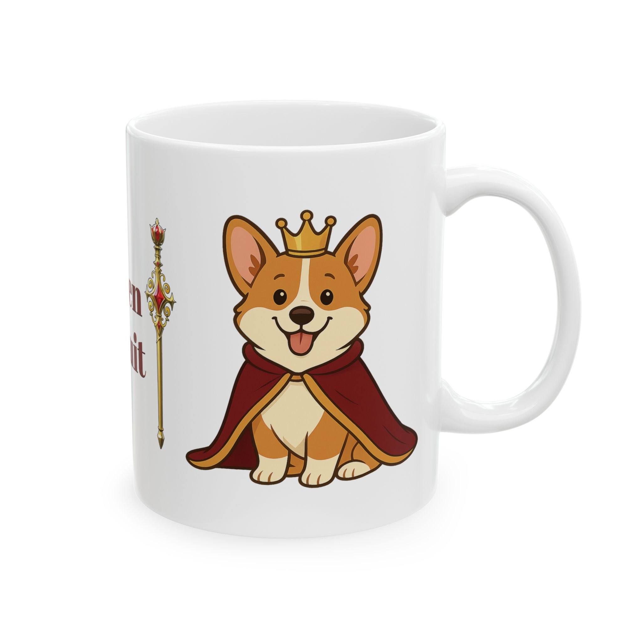 Queen Biscuit Ceramic Mug | Queen Biscuit Mug - Image 5