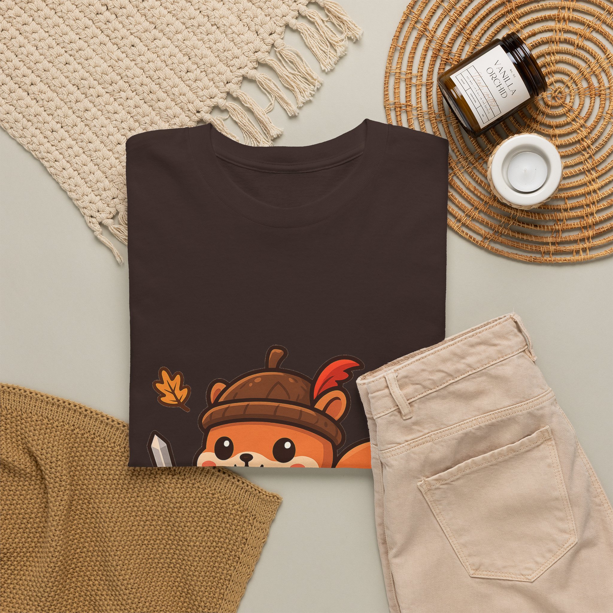 Captain Oakhelm Tee | Squirrel Knight Autumn T-Shirt - Image 16