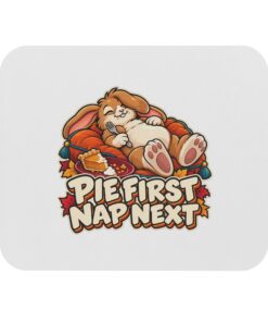 Pecan Snoozeworth Mouse Pad | Pie First Nap Next
