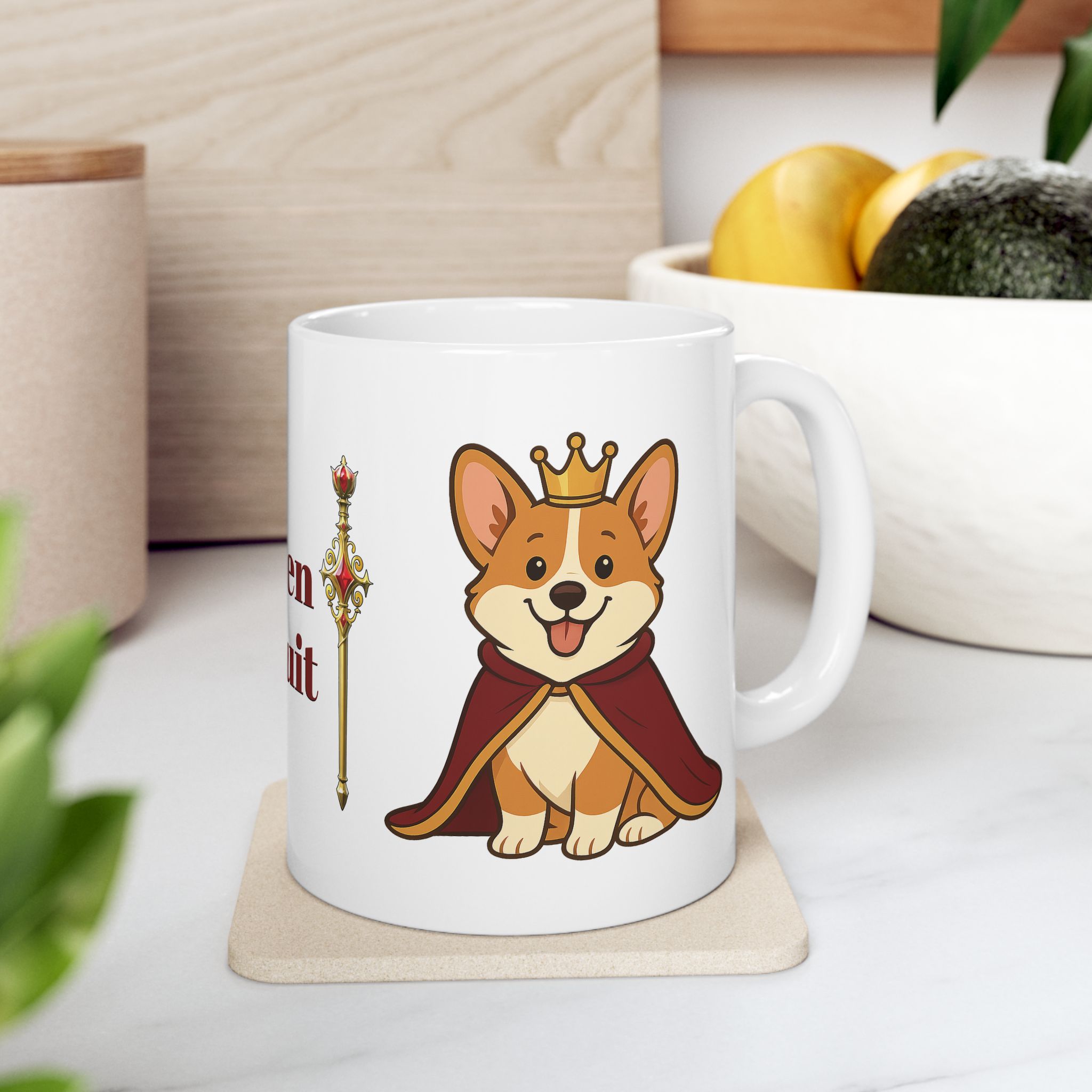 Queen Biscuit Ceramic Mug | Queen Biscuit Mug