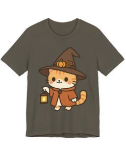 Willow the Harvest Witch Unisex Heavy Cotton T-Shirt | Harvest Witch Cat Tee - Image 26