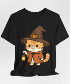 Willow the Harvest Witch Unisex Heavy Cotton T-Shirt | Harvest Witch Cat Tee - Image 11