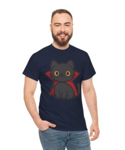 Count Purrcula Unisex Heavy Cotton T-Shirt | Count Purrcula T-Shirt - Image 24