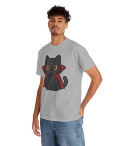 Count Purrcula Unisex Heavy Cotton T-Shirt | Count Purrcula T-Shirt - Image 15