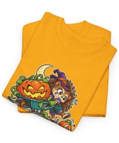 Mabel the Moonlit Hedgehog Halloween T-Shirt | Gourd Night Shift - Image 16