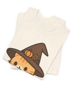 Willow the Harvest Witch Unisex Heavy Cotton T-Shirt | Harvest Witch Cat Tee - Image 16