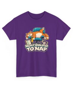 Orange Tabby Cat T-Shirt | Highly Qualified to Nap - Image 38