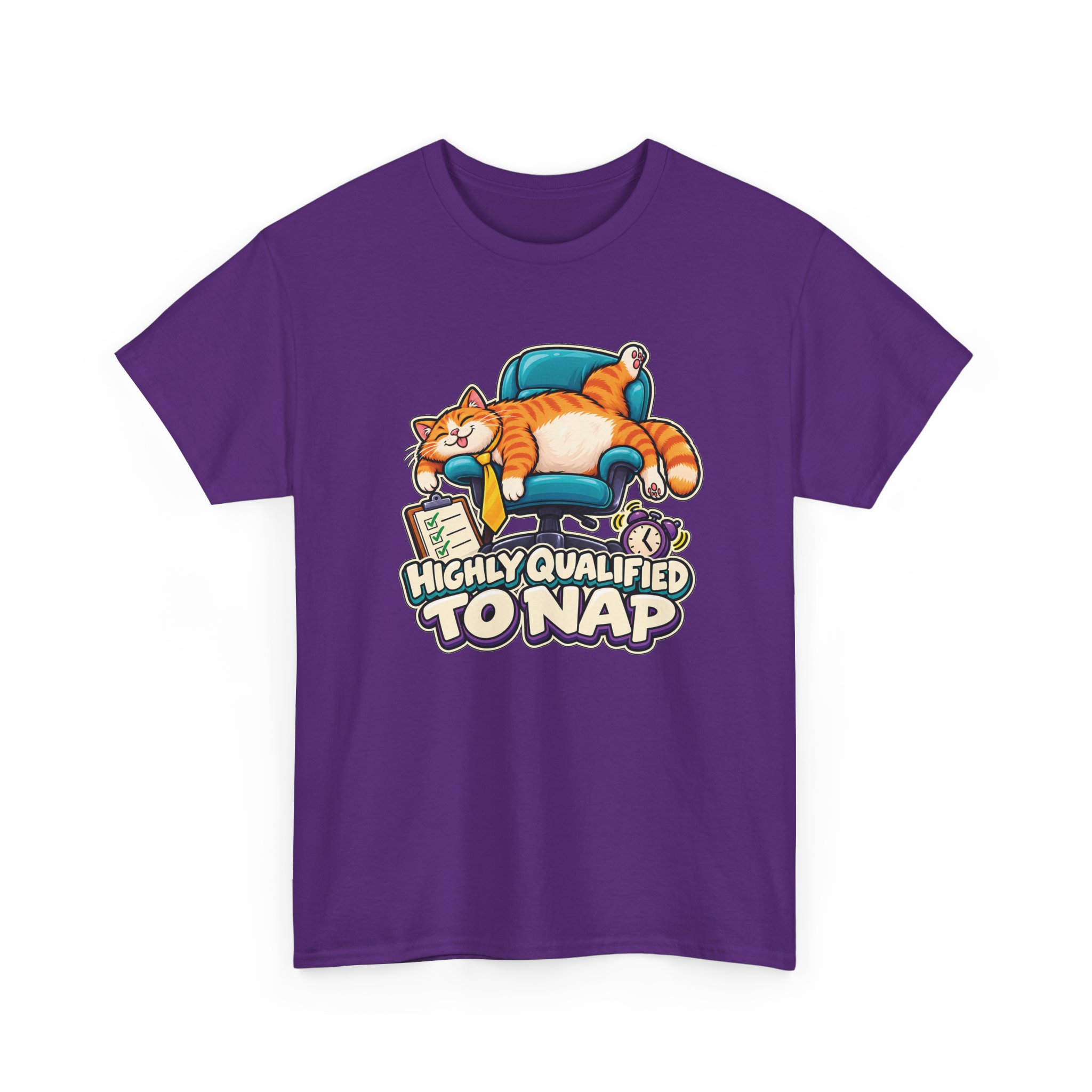 Orange Tabby Cat T-Shirt | Highly Qualified to Nap - Image 38