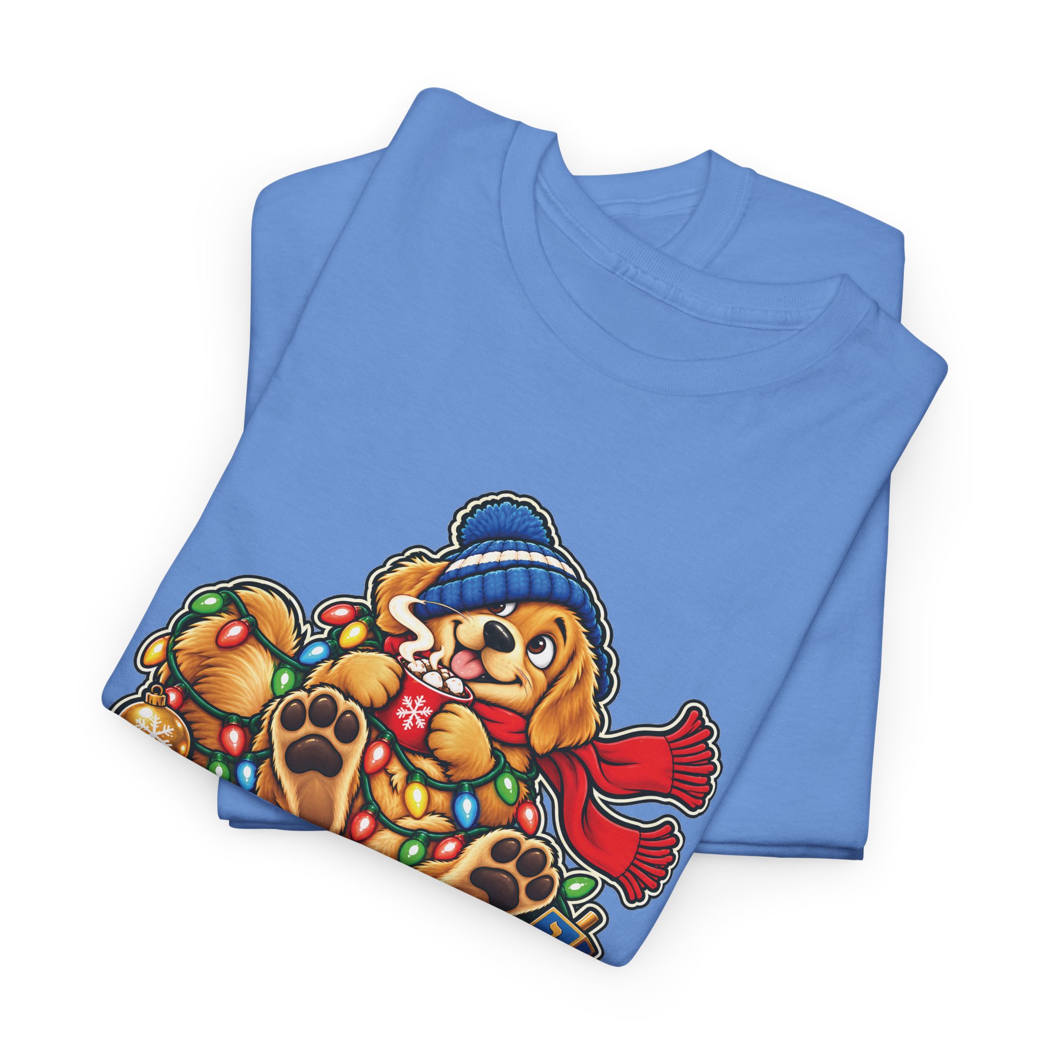 Holiday Golden Retriever T-Shirt | Warm Wishes Cold Paws - Image 36